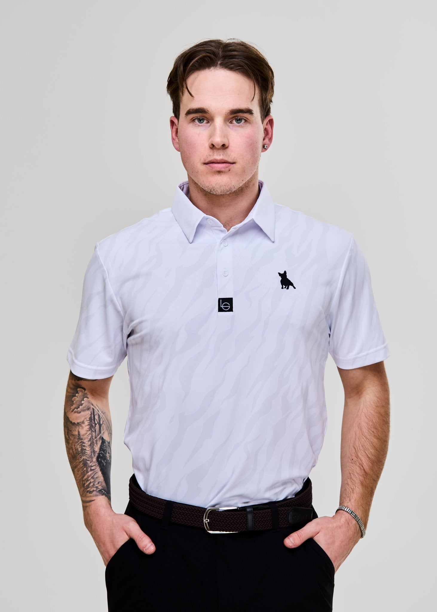 Miesten Tiger Tee, Valkoinen - Leoni