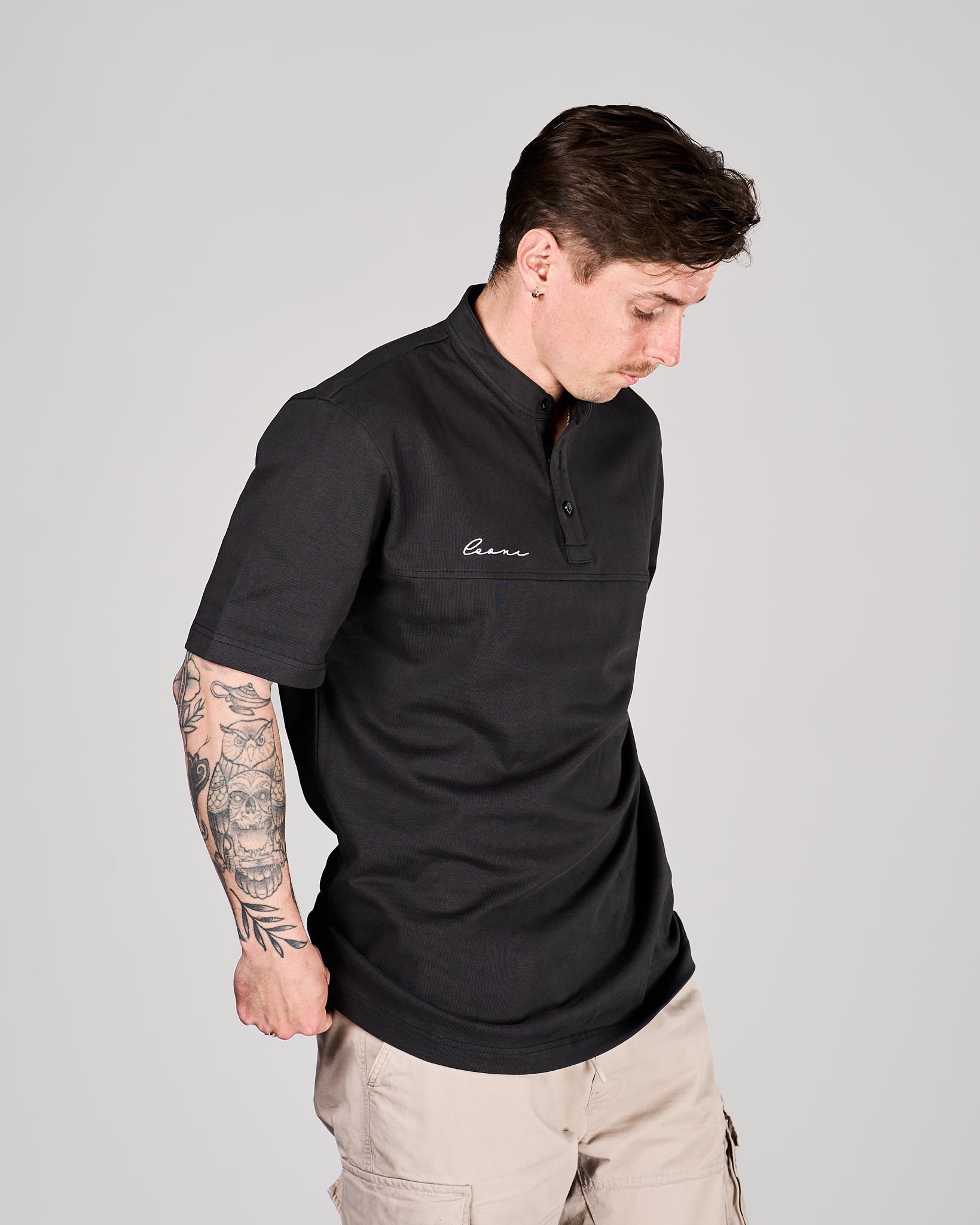Men's Base Tee Black - Leoni