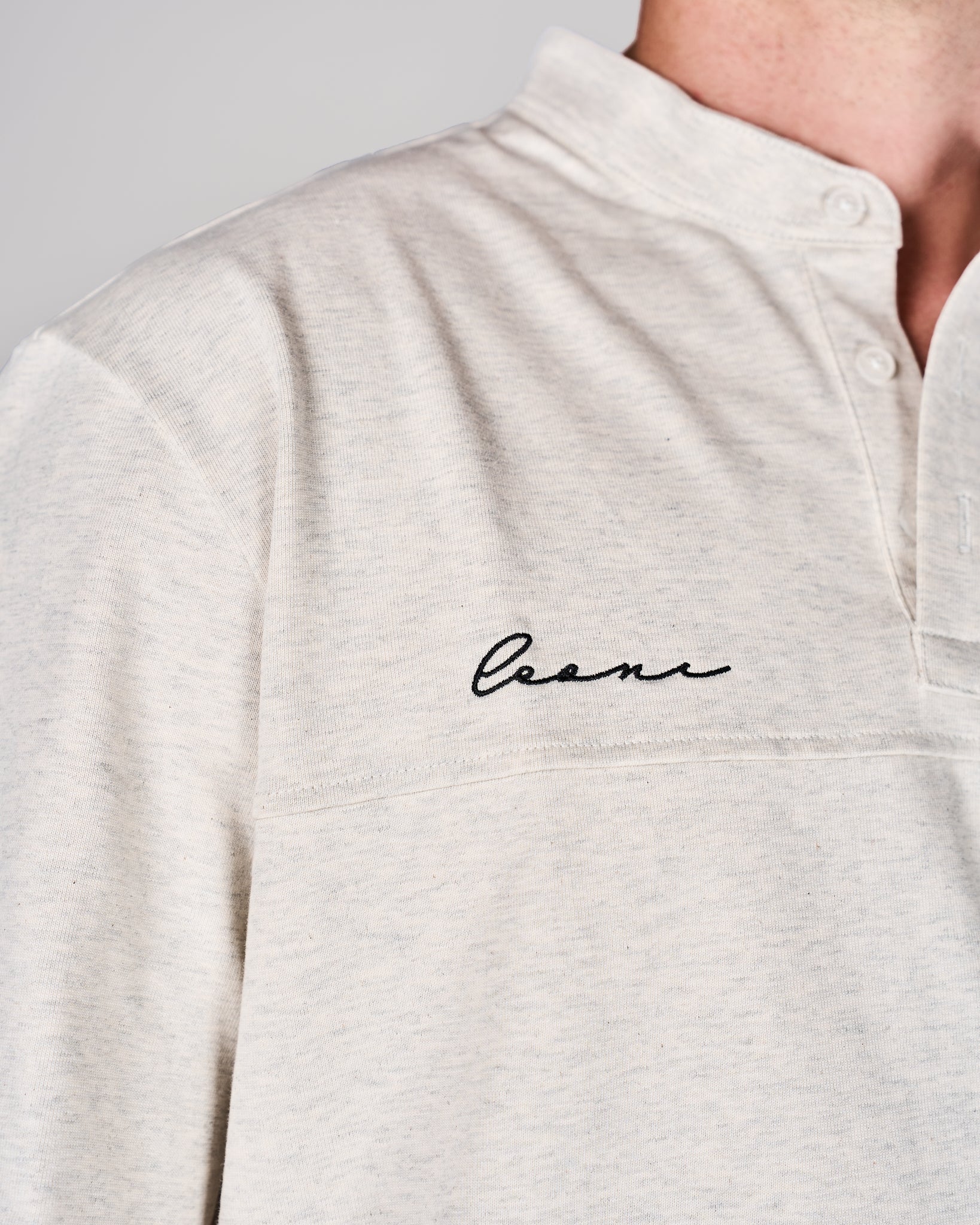 Men's Base Tee Oat melange - Leoni