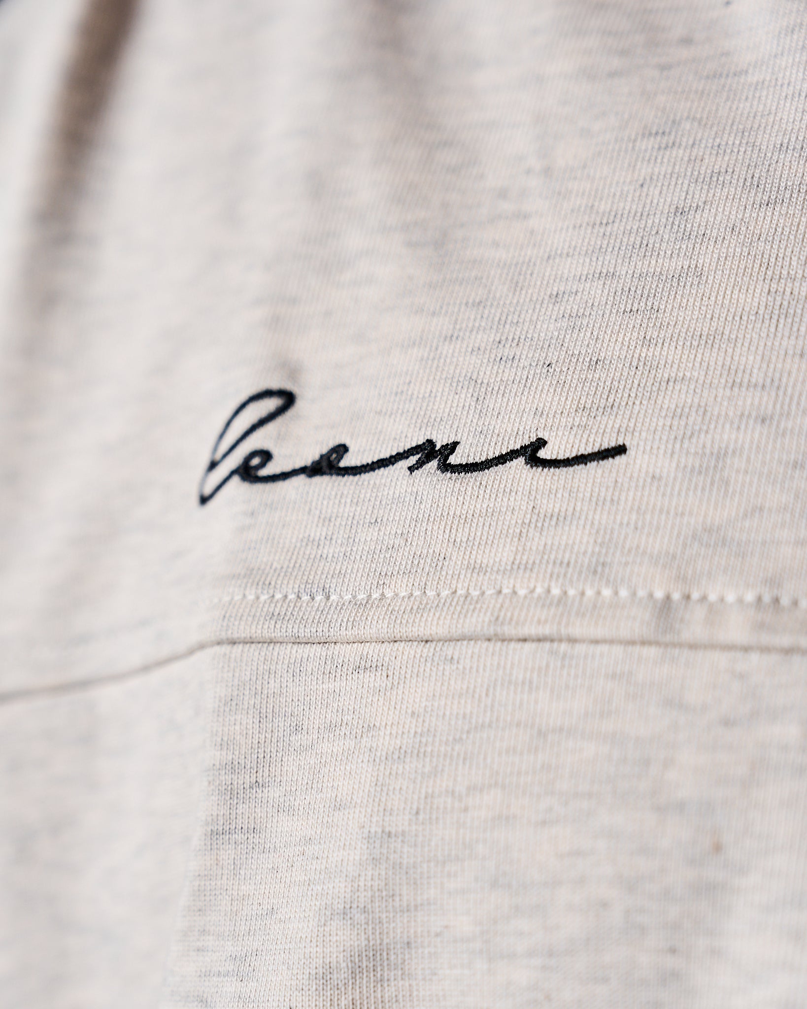 Men's Base Tee Oat melange - Leoni
