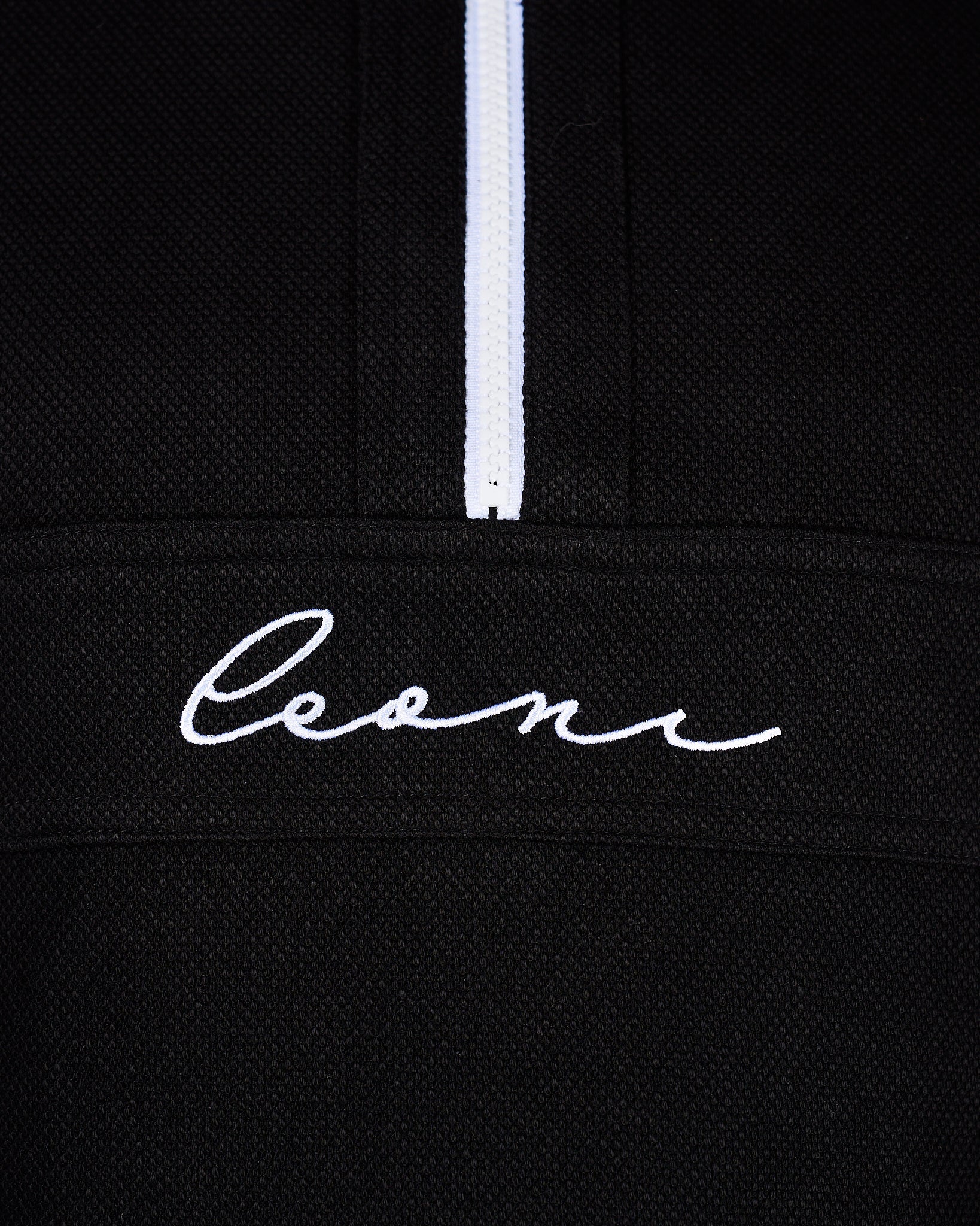 Men's Piqué Q - Zip Black - Leoni