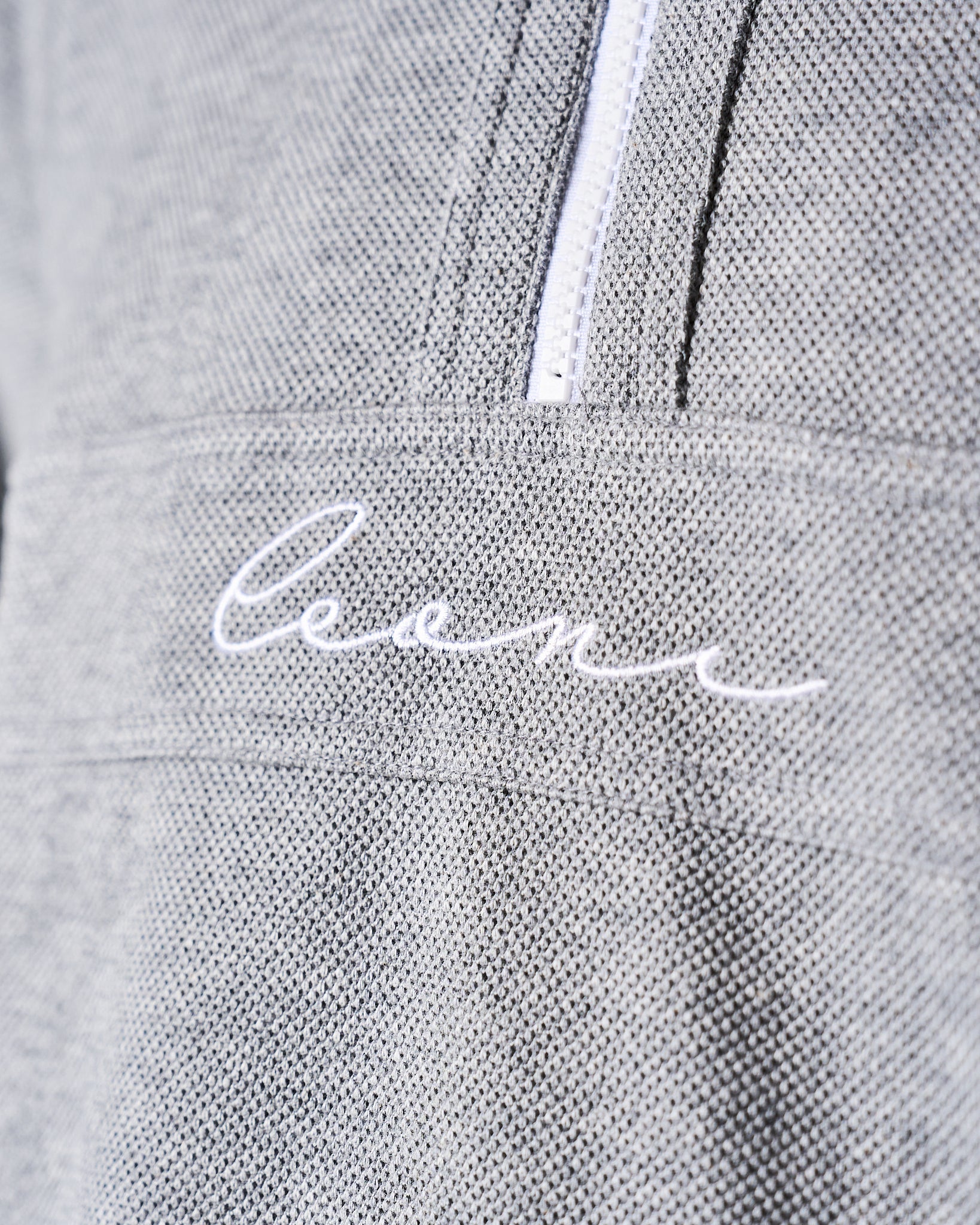 Men's Piqué Q - Zip Grey - Leoni