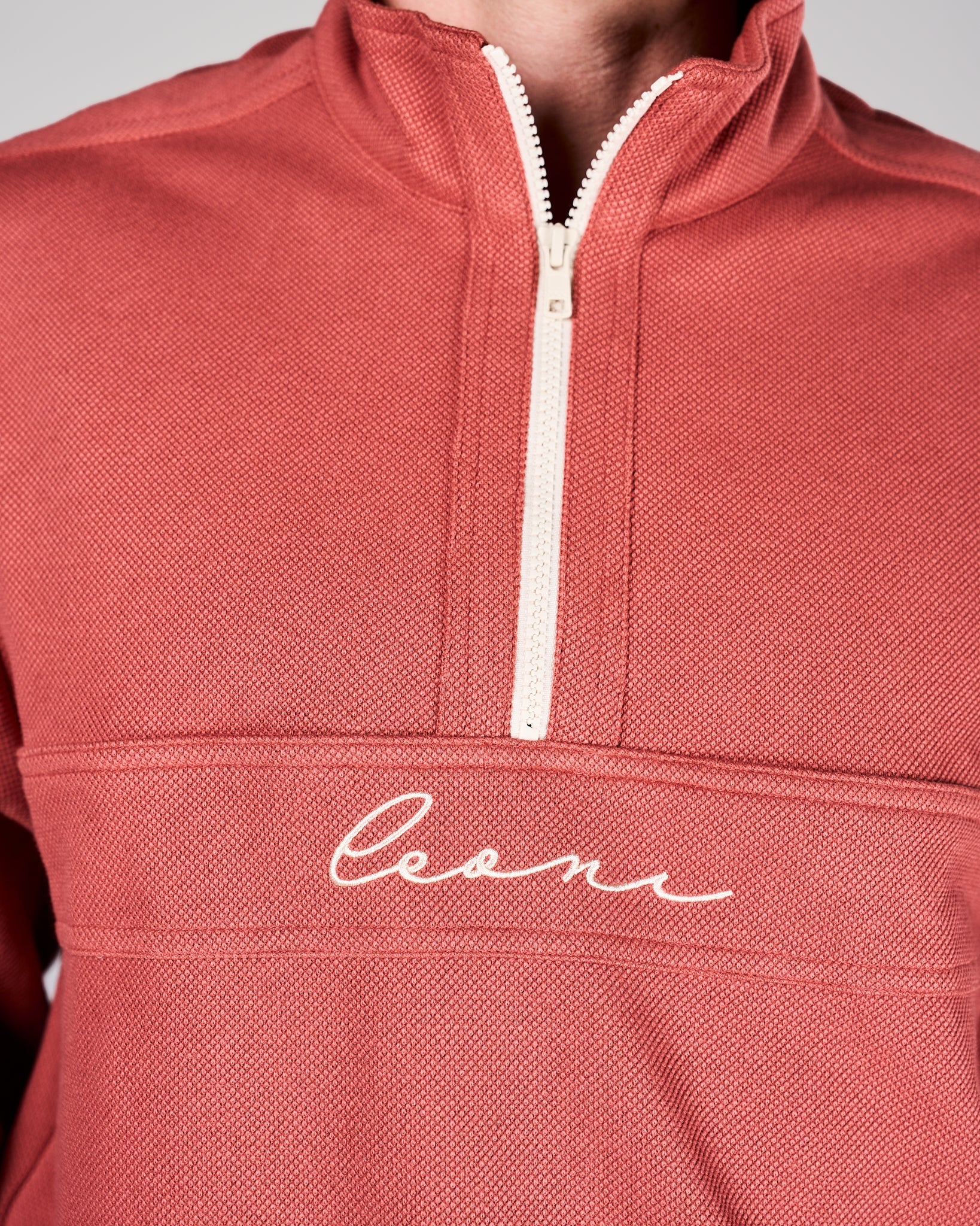 Men's Piqué Q - Zip Terracotta - Leoni