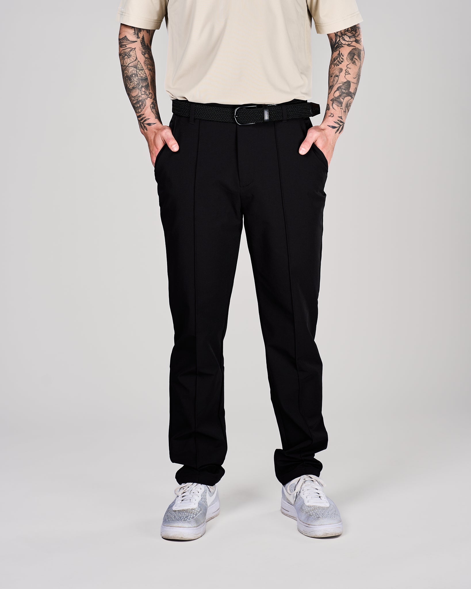 Men's Tailored Golf Pants Black - Leoni