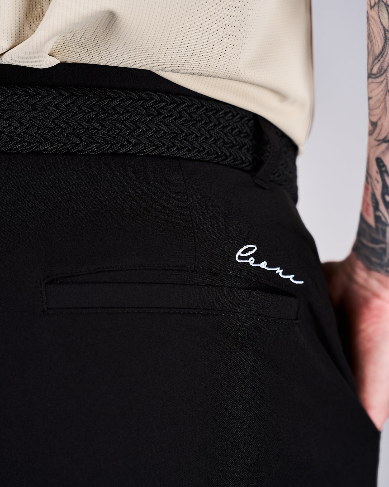Men's Tailored Golf Pants Black - Leoni