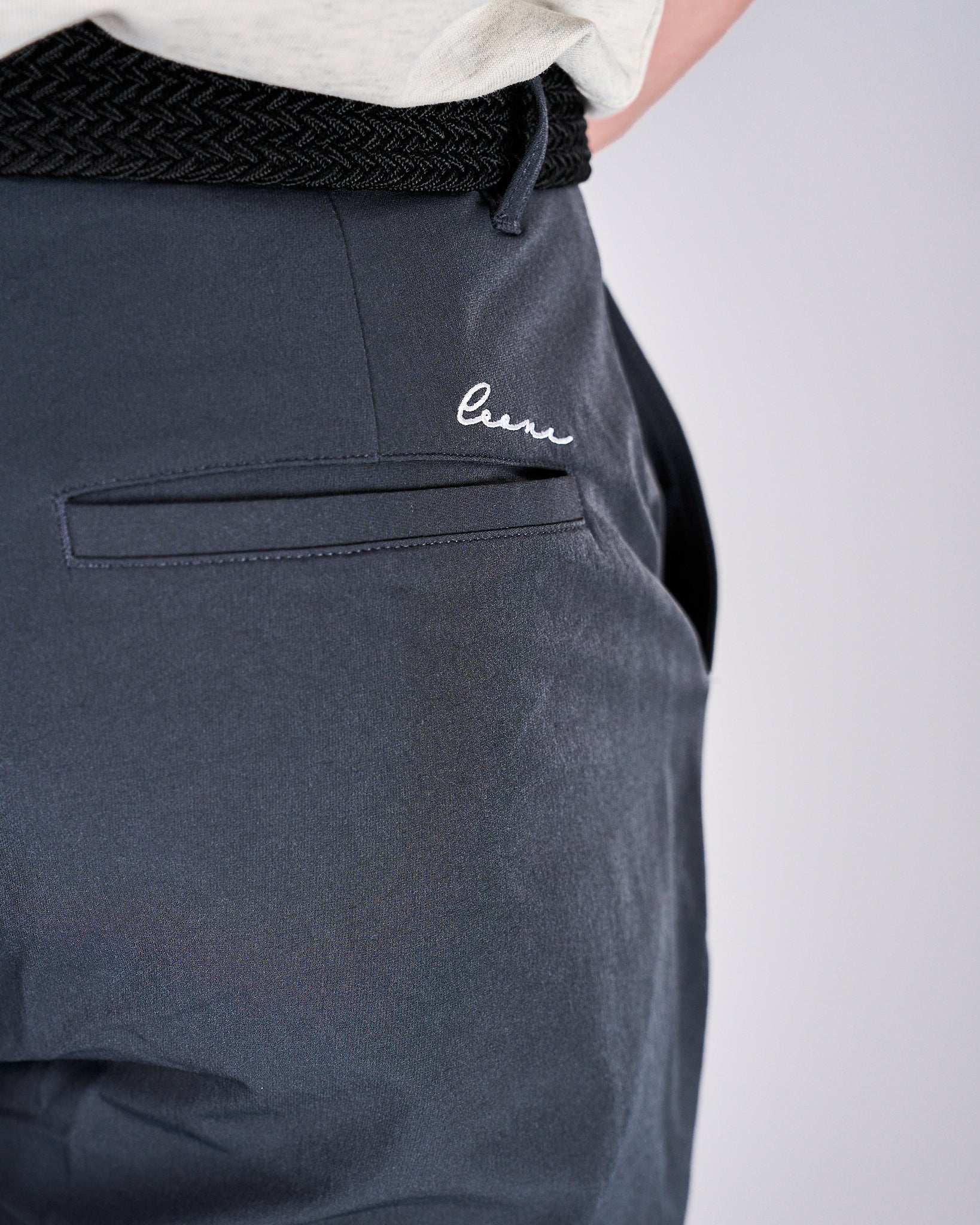 Men's Tailored Golf Pants Dark Grey - Leoni