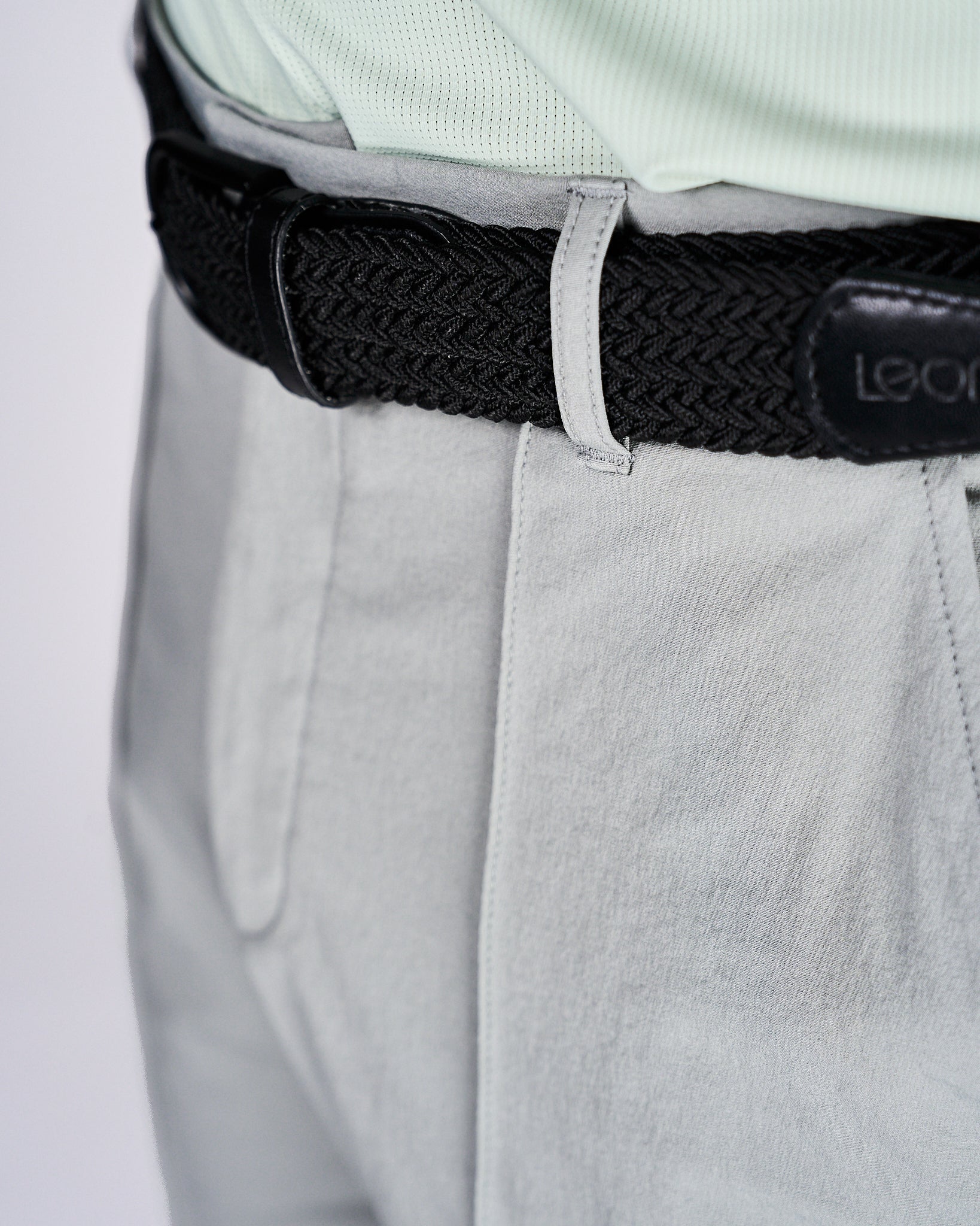 Men's Tailored Golf Pants Light Grey - Leoni