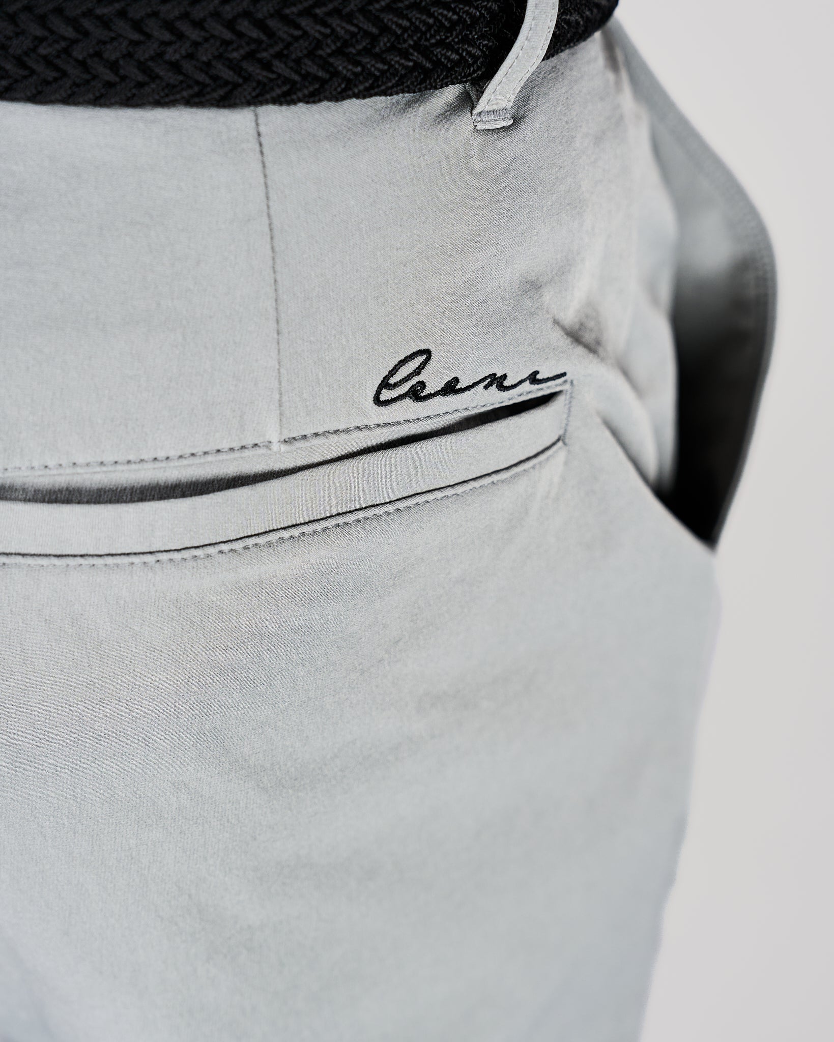 Men's Tailored Golf Pants Light Grey - Leoni