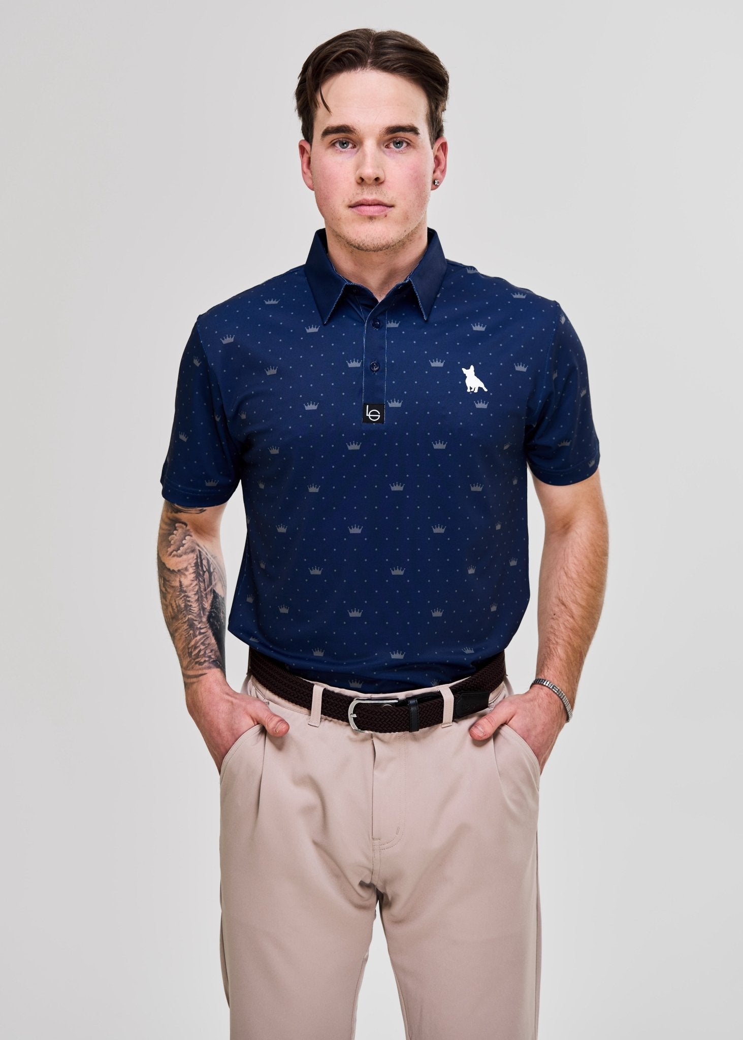 Miesten Vintage Blue tee - Leoni