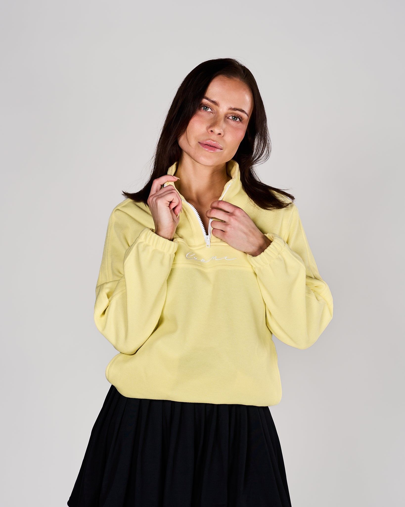 Women's Piqué Q - Zip Yellow - Leoni